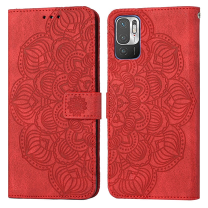 Mandala Embossed Flip Leather Phone Case, For Xiaomi Redmi Note 10, For Xiaomi Redmi Note 10 5G, For Xiaomi Redmi Note 10 Pro 4G, For Xiaomi Redmi Note 10 Pro 5G