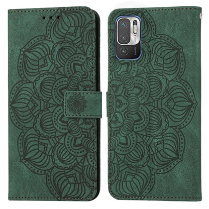 Mandala Embossed Flip Leather Phone Case, For Xiaomi Redmi Note 10, For Xiaomi Redmi Note 10 5G, For Xiaomi Redmi Note 10 Pro 4G, For Xiaomi Redmi Note 10 Pro 5G