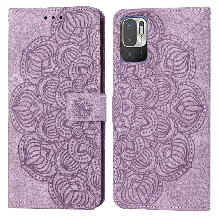 Mandala Embossed Flip Leather Phone Case, For Xiaomi Redmi Note 10, For Xiaomi Redmi Note 10 5G, For Xiaomi Redmi Note 10 Pro 4G, For Xiaomi Redmi Note 10 Pro 5G