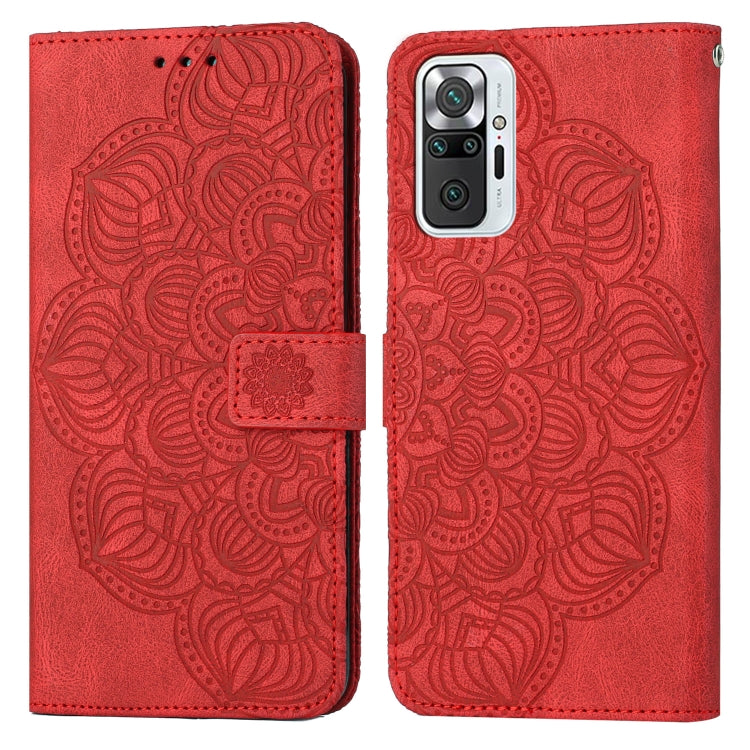Mandala Embossed Flip Leather Phone Case, For Xiaomi Redmi Note 10, For Xiaomi Redmi Note 10 5G, For Xiaomi Redmi Note 10 Pro 4G, For Xiaomi Redmi Note 10 Pro 5G