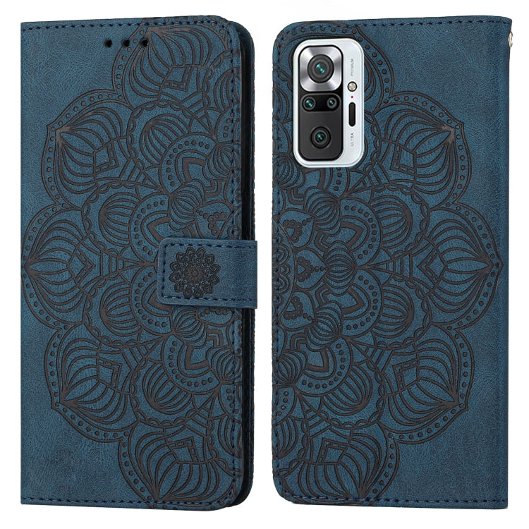 Mandala Embossed Flip Leather Phone Case, For Xiaomi Redmi Note 10, For Xiaomi Redmi Note 10 5G, For Xiaomi Redmi Note 10 Pro 4G, For Xiaomi Redmi Note 10 Pro 5G