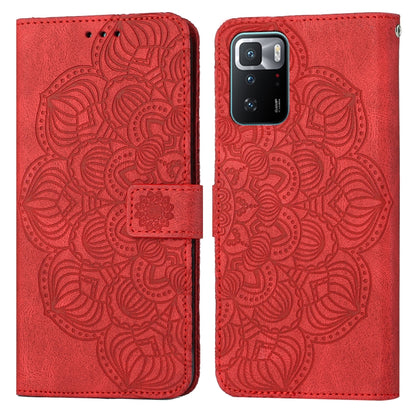 Mandala Embossed Flip Leather Phone Case, For Xiaomi Redmi Note 10, For Xiaomi Redmi Note 10 5G, For Xiaomi Redmi Note 10 Pro 4G, For Xiaomi Redmi Note 10 Pro 5G