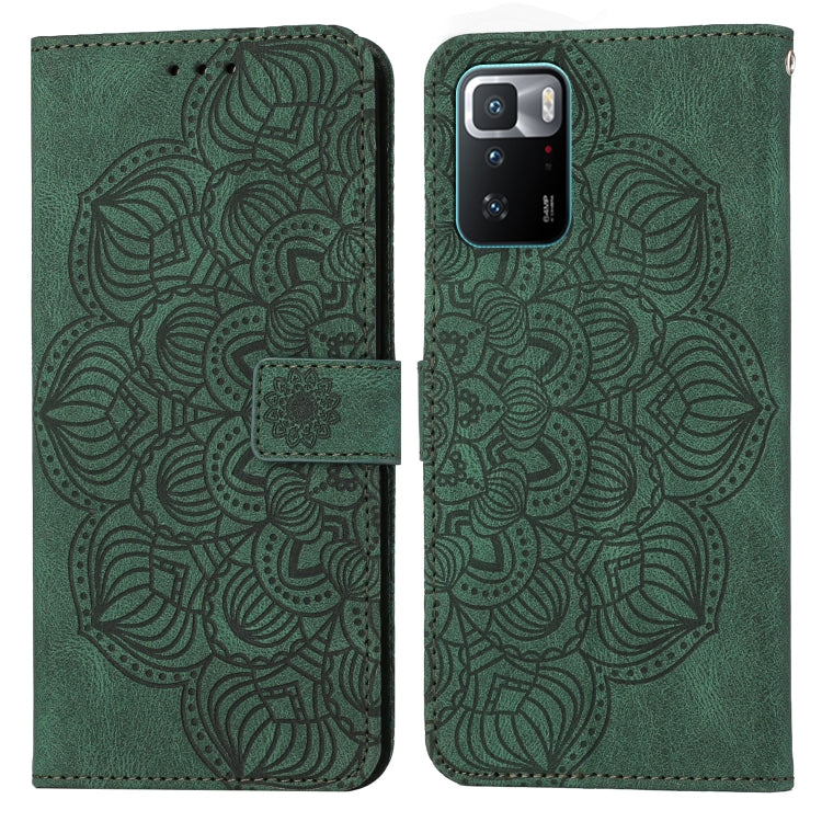 Mandala Embossed Flip Leather Phone Case, For Xiaomi Redmi Note 10, For Xiaomi Redmi Note 10 5G, For Xiaomi Redmi Note 10 Pro 4G, For Xiaomi Redmi Note 10 Pro 5G