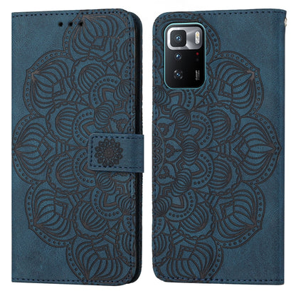 Mandala Embossed Flip Leather Phone Case, For Xiaomi Redmi Note 10, For Xiaomi Redmi Note 10 5G, For Xiaomi Redmi Note 10 Pro 4G, For Xiaomi Redmi Note 10 Pro 5G
