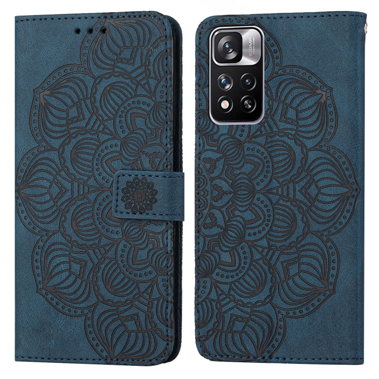 Mandala Embossed Flip Leather Phone Case, For Xiaomi Redmi Note 11 Pro 5G, For Xiaomi Redmi Note 11 International, For Xiaomi Redmi Note 11 Pro International, For Xiaomi Redmi Note 11 5G