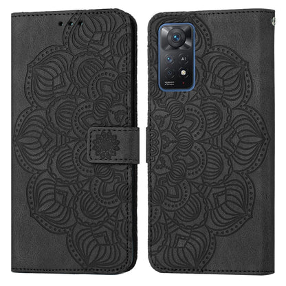 Mandala Embossed Flip Leather Phone Case, For Xiaomi Redmi Note 11 Pro 5G, For Xiaomi Redmi Note 11 International, For Xiaomi Redmi Note 11 Pro International, For Xiaomi Redmi Note 11 5G