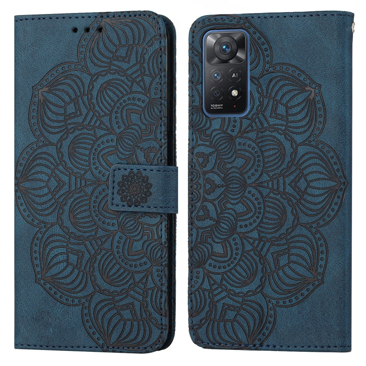 Mandala Embossed Flip Leather Phone Case, For Xiaomi Redmi Note 11 Pro 5G, For Xiaomi Redmi Note 11 International, For Xiaomi Redmi Note 11 Pro International, For Xiaomi Redmi Note 11 5G