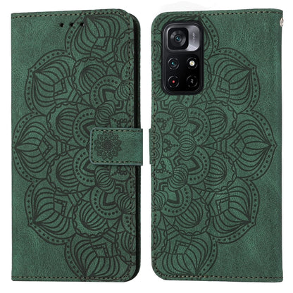 Mandala Embossed Flip Leather Phone Case, For Xiaomi Redmi Note 11 Pro 5G, For Xiaomi Redmi Note 11 International, For Xiaomi Redmi Note 11 Pro International, For Xiaomi Redmi Note 11 5G
