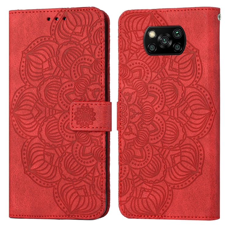 Mandala Embossed Flip Leather Phone Case, For Xiaomi Poco X3 NFC, For Xiaomi Poco X4 Pro 5G