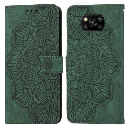 Mandala Embossed Flip Leather Phone Case, For Xiaomi Poco X3 NFC, For Xiaomi Poco X4 Pro 5G