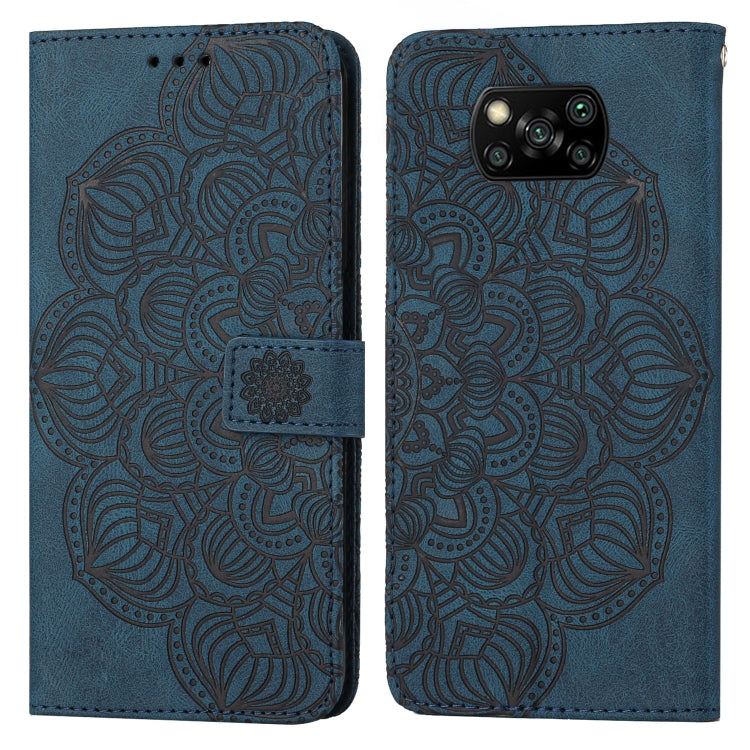 Mandala Embossed Flip Leather Phone Case, For Xiaomi Poco X3 NFC, For Xiaomi Poco X4 Pro 5G