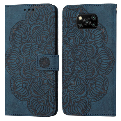 Mandala Embossed Flip Leather Phone Case, For Xiaomi Poco X3 NFC, For Xiaomi Poco X4 Pro 5G