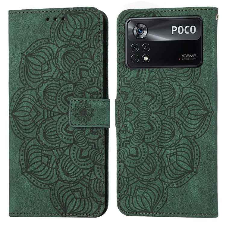 Mandala Embossed Flip Leather Phone Case, For Xiaomi Poco X3 NFC, For Xiaomi Poco X4 Pro 5G
