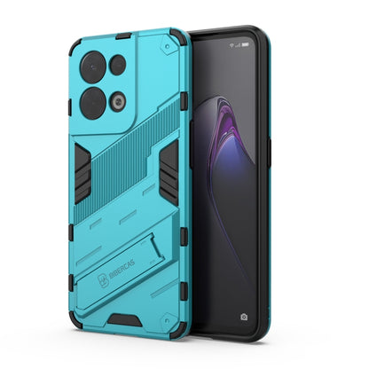 Punk Armor 2 in 1 PC + TPU Shockproof Phone Case with Invisible Holder, For OPPO Reno8, For OPPO Reno8 Pro, For OPPO Reno8 Pro+