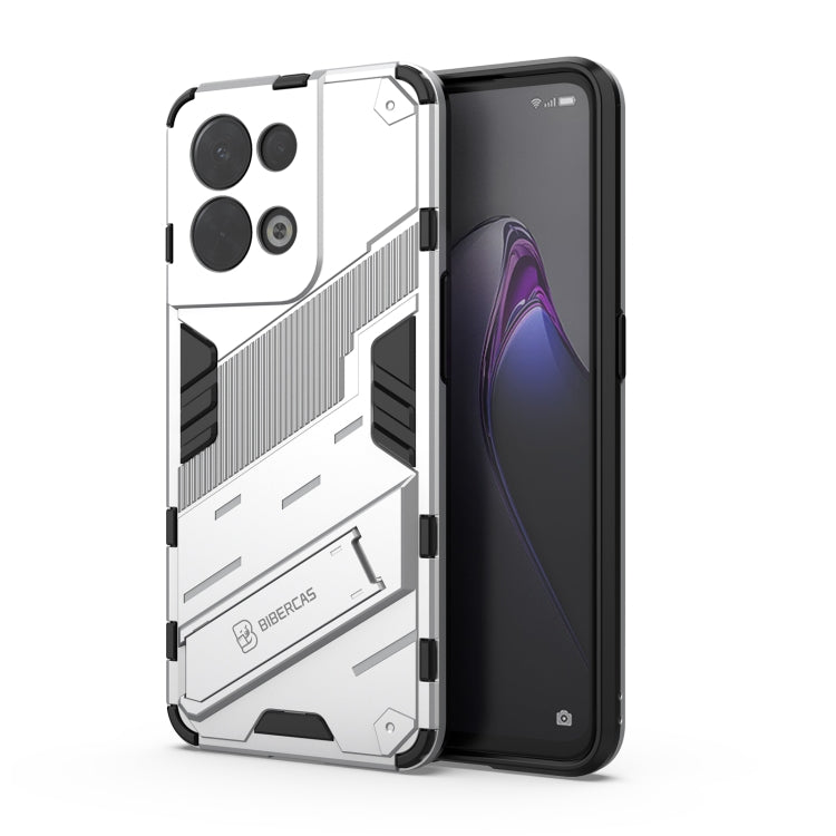 Punk Armor 2 in 1 PC + TPU Shockproof Phone Case with Invisible Holder, For OPPO Reno8, For OPPO Reno8 Pro, For OPPO Reno8 Pro+