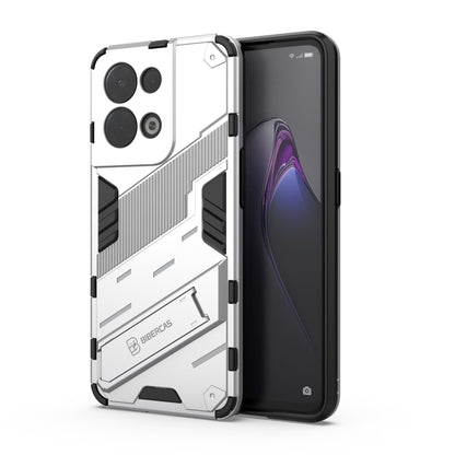 Punk Armor 2 in 1 PC + TPU Shockproof Phone Case with Invisible Holder, For OPPO Reno8, For OPPO Reno8 Pro, For OPPO Reno8 Pro+