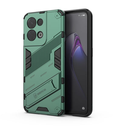 Punk Armor 2 in 1 PC + TPU Shockproof Phone Case with Invisible Holder, For OPPO Reno8, For OPPO Reno8 Pro, For OPPO Reno8 Pro+