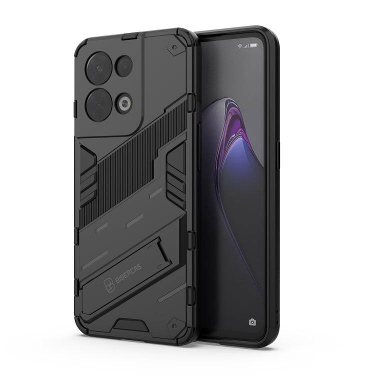Punk Armor 2 in 1 PC + TPU Shockproof Phone Case with Invisible Holder, For OPPO Reno8, For OPPO Reno8 Pro, For OPPO Reno8 Pro+