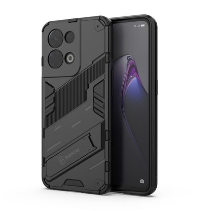 Punk Armor 2 in 1 PC + TPU Shockproof Phone Case with Invisible Holder, For OPPO Reno8, For OPPO Reno8 Pro, For OPPO Reno8 Pro+