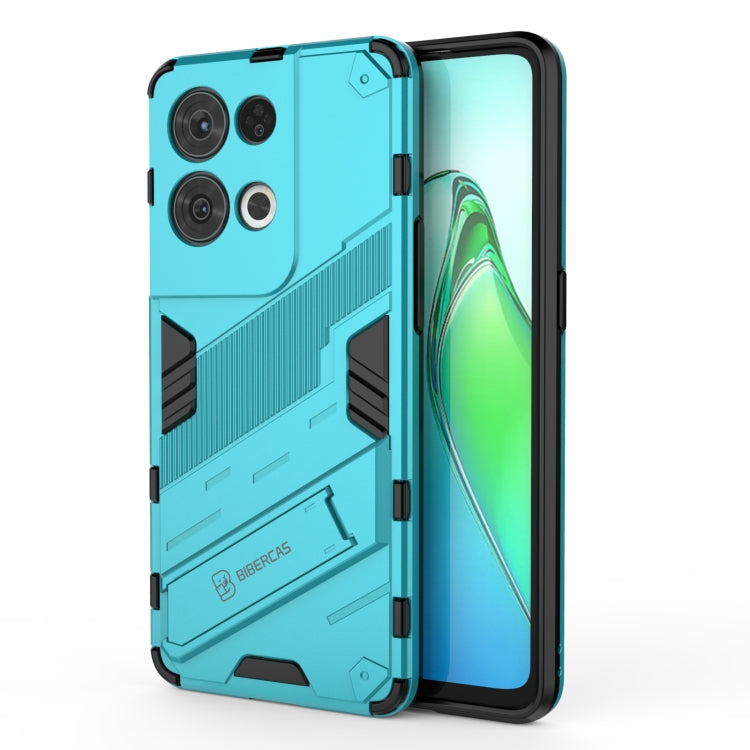 Punk Armor 2 in 1 PC + TPU Shockproof Phone Case with Invisible Holder, For OPPO Reno8, For OPPO Reno8 Pro, For OPPO Reno8 Pro+