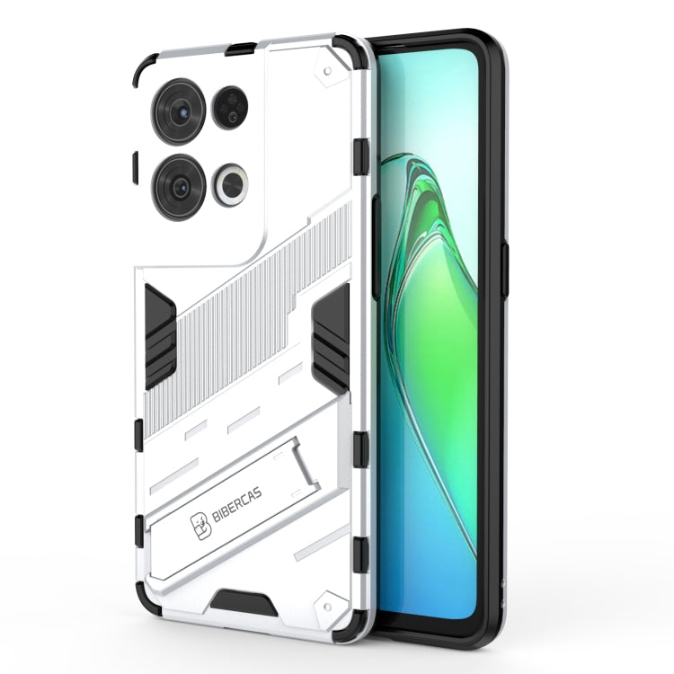 Punk Armor 2 in 1 PC + TPU Shockproof Phone Case with Invisible Holder, For OPPO Reno8, For OPPO Reno8 Pro, For OPPO Reno8 Pro+