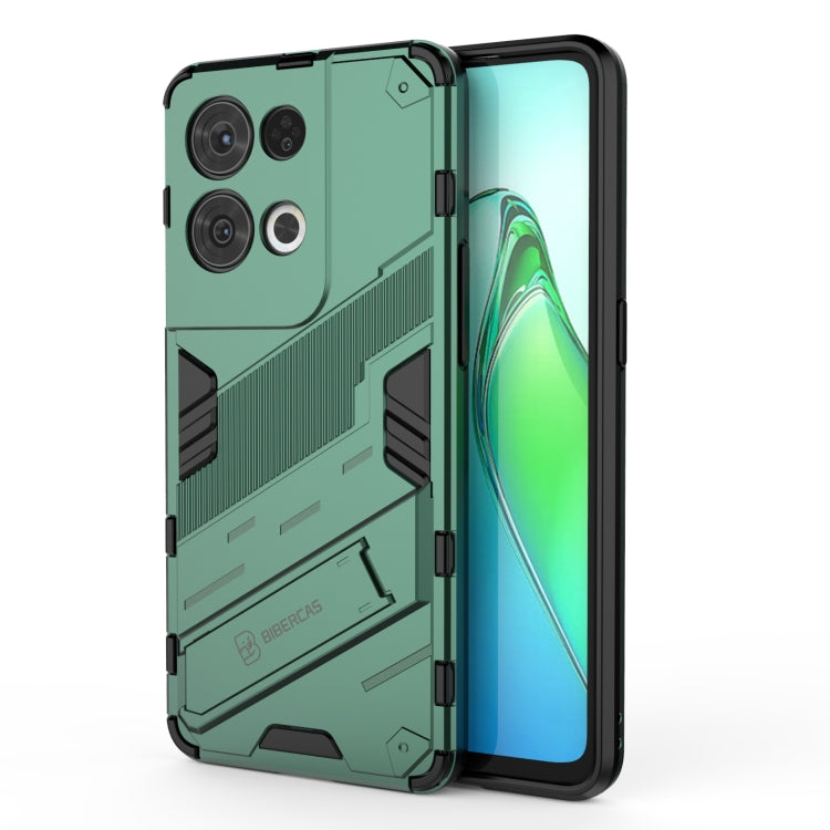 Punk Armor 2 in 1 PC + TPU Shockproof Phone Case with Invisible Holder, For OPPO Reno8, For OPPO Reno8 Pro, For OPPO Reno8 Pro+