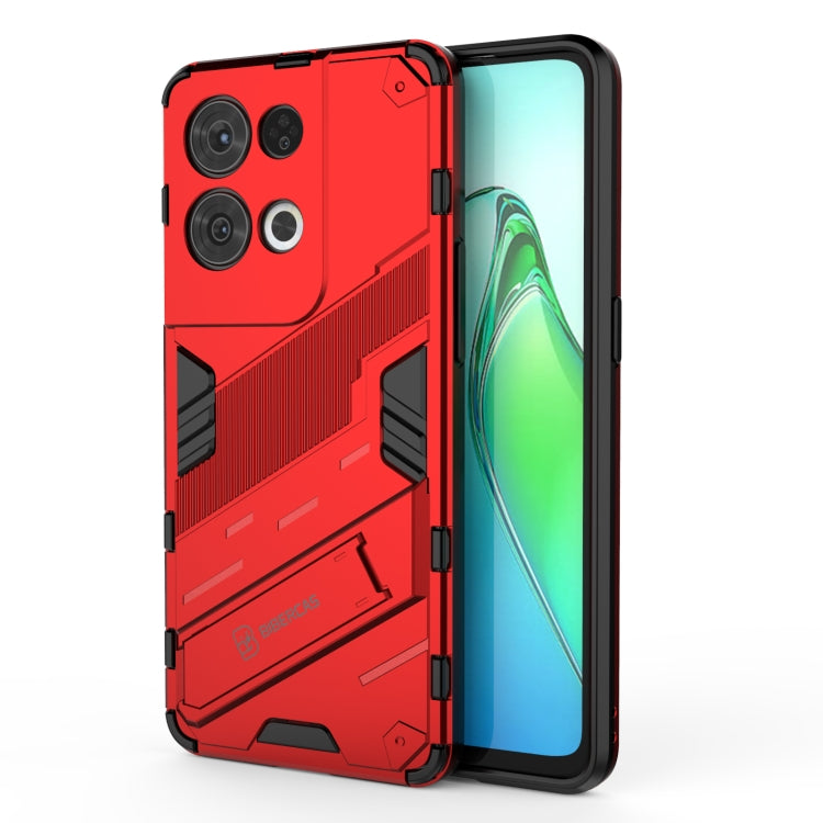 Punk Armor 2 in 1 PC + TPU Shockproof Phone Case with Invisible Holder, For OPPO Reno8, For OPPO Reno8 Pro, For OPPO Reno8 Pro+