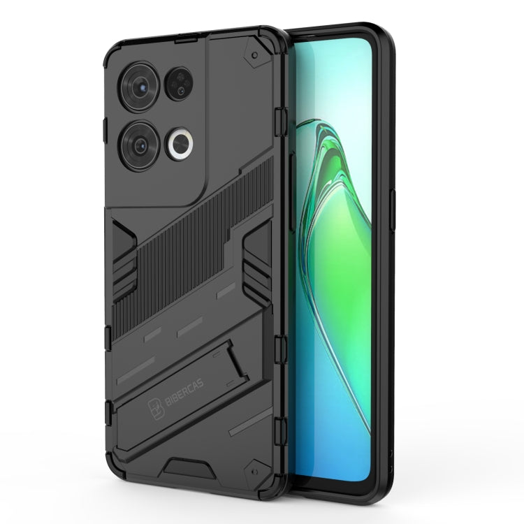 Punk Armor 2 in 1 PC + TPU Shockproof Phone Case with Invisible Holder, For OPPO Reno8, For OPPO Reno8 Pro, For OPPO Reno8 Pro+