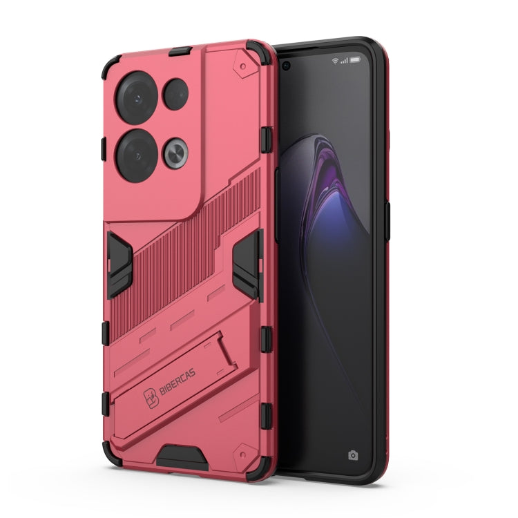 Punk Armor 2 in 1 PC + TPU Shockproof Phone Case with Invisible Holder, For OPPO Reno8, For OPPO Reno8 Pro, For OPPO Reno8 Pro+