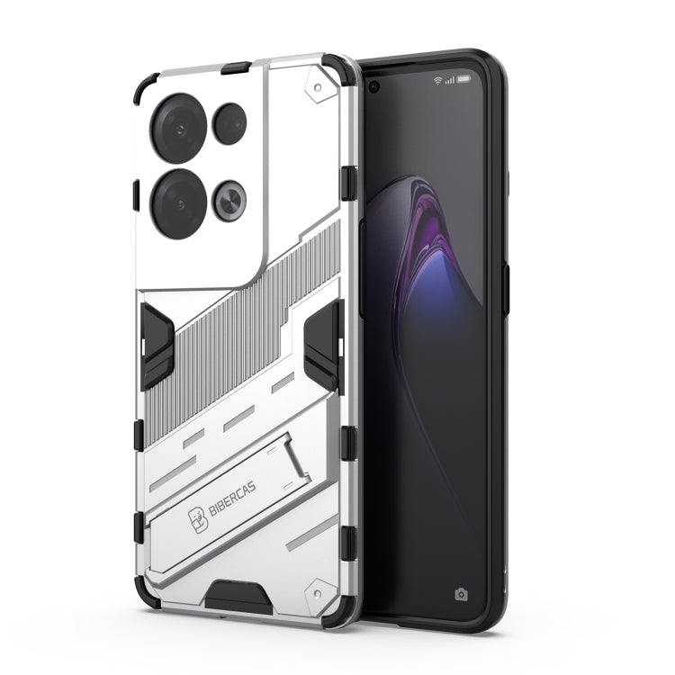Punk Armor 2 in 1 PC + TPU Shockproof Phone Case with Invisible Holder, For OPPO Reno8, For OPPO Reno8 Pro, For OPPO Reno8 Pro+