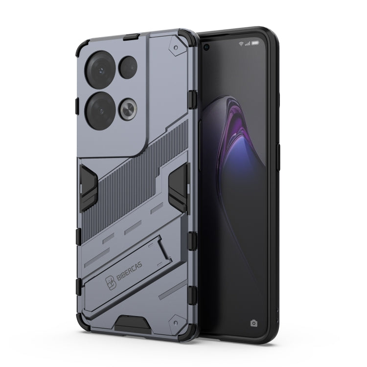 Punk Armor 2 in 1 PC + TPU Shockproof Phone Case with Invisible Holder, For OPPO Reno8, For OPPO Reno8 Pro, For OPPO Reno8 Pro+