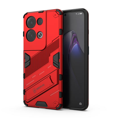 Punk Armor 2 in 1 PC + TPU Shockproof Phone Case with Invisible Holder, For OPPO Reno8, For OPPO Reno8 Pro, For OPPO Reno8 Pro+