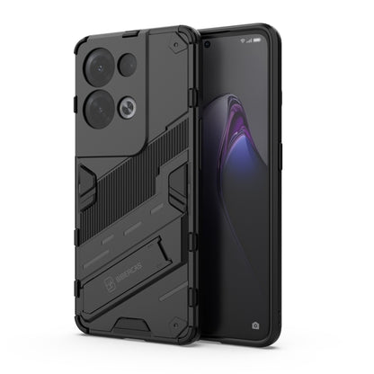 Punk Armor 2 in 1 PC + TPU Shockproof Phone Case with Invisible Holder, For OPPO Reno8, For OPPO Reno8 Pro, For OPPO Reno8 Pro+