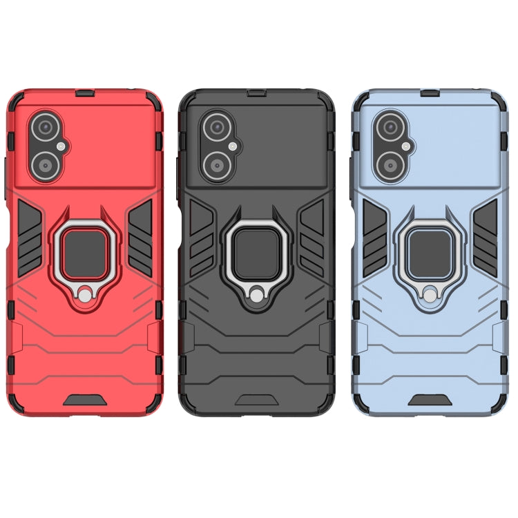 Shockproof PC + TPU Phone Case with Magnetic Ring Holder, For Xiaomi Poco M4 5G / Poco M5 5G / 4G