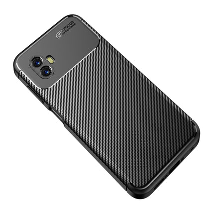 Precise Hole Carbon Fiber Texture Shockproof TPU Phone Case, For Xiaomi Poco M4 5G, For Samsung Galaxy Xcover6 Pro