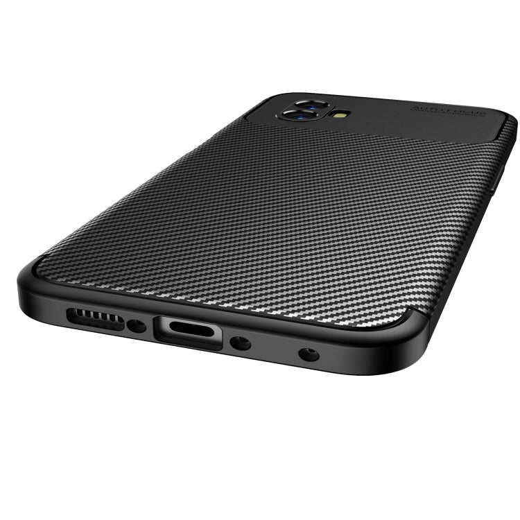 Precise Hole Carbon Fiber Texture Shockproof TPU Phone Case, For Xiaomi Poco M4 5G, For Samsung Galaxy Xcover6 Pro