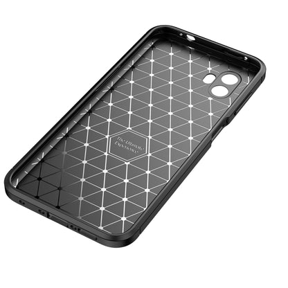 Precise Hole Carbon Fiber Texture Shockproof TPU Phone Case, For Xiaomi Poco M4 5G, For Samsung Galaxy Xcover6 Pro