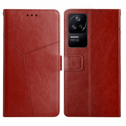 Y Stitching Horizontal Flip Leather Phone Case, For Xiaomi Poco F4 5G, For Xiaomi Poco X4 GT