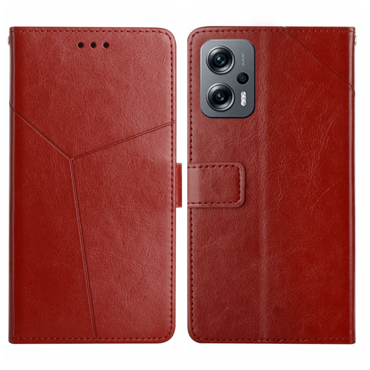 Y Stitching Horizontal Flip Leather Phone Case, For Xiaomi Poco F4 5G, For Xiaomi Poco X4 GT