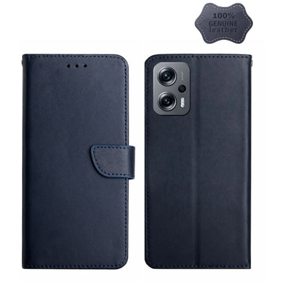 Genuine Leather Fingerprint-proof Horizontal Flip Phone Case, For Xiaomi Poco F4 5G, For Xiaomi Poco X4 GT