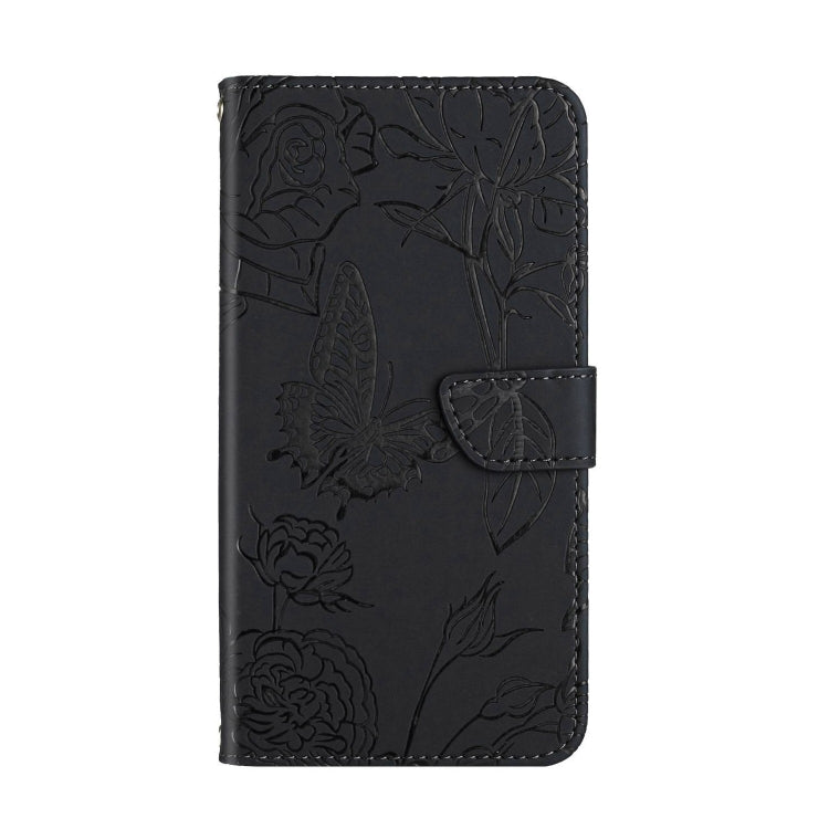 Skin Feel Butterfly Peony Embossed Leather Phone Case, For Xiaomi Poco F4 5G, For Xiaomi Poco X4 GT