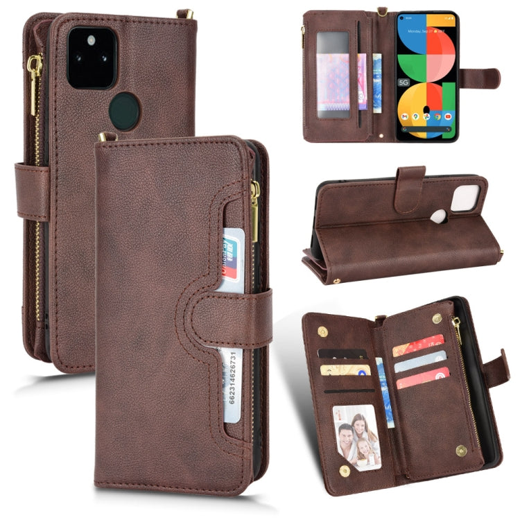 Litchi Texture Zipper Leather Phone Case, For OPPO Realme GT Master / K9, For Google Pixel 5a 5G, For Google Pixel 5 5G, For Samsung Galaxy M23 5G / F23 5G