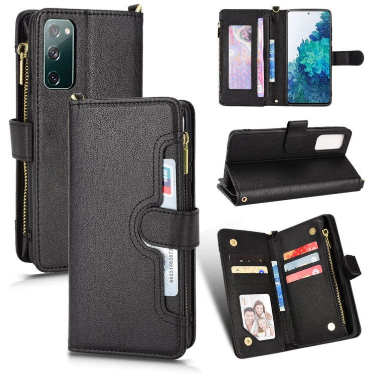 Litchi Texture Zipper Leather Phone Case, For Samsung Galaxy S20 FE 5G / 4G, For Samsung Galaxy S21+ 5G, For Samsung Galaxy S21 Ultra 5G, For Samsung Galaxy S21 5G