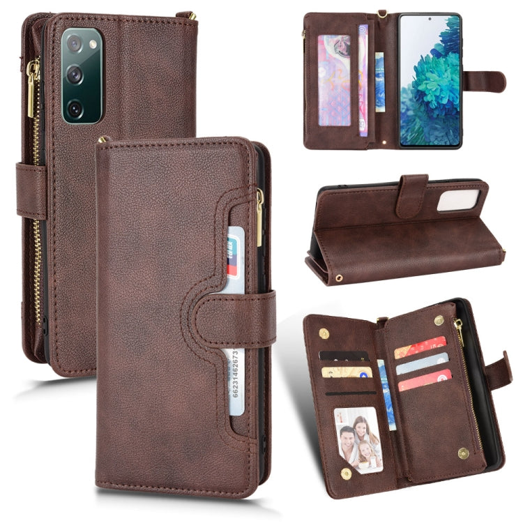 Litchi Texture Zipper Leather Phone Case, For Samsung Galaxy S20 FE 5G / 4G, For Samsung Galaxy S21+ 5G, For Samsung Galaxy S21 Ultra 5G, For Samsung Galaxy S21 5G