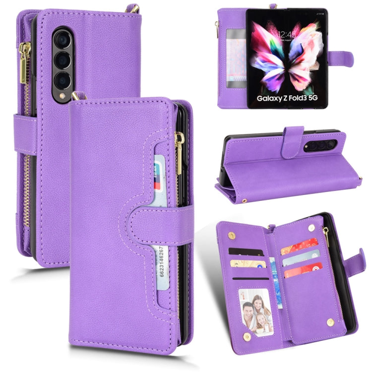 Litchi Texture Zipper Leather Phone Case, For Samsung Galaxy S22+ 5G, For Samsung Galaxy S22 5G, For Samsung Galaxy Xcover 5, For Samsung Galaxy Z Fold3 5G