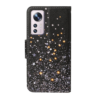 Colored Drawing Pattern Flip Leather Phone Case, For Xiaomi 12 Lite
