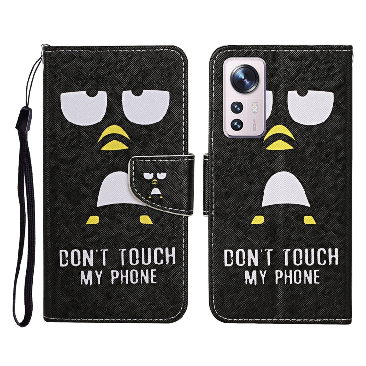 Colored Drawing Pattern Flip Leather Phone Case, For Xiaomi 12 Lite