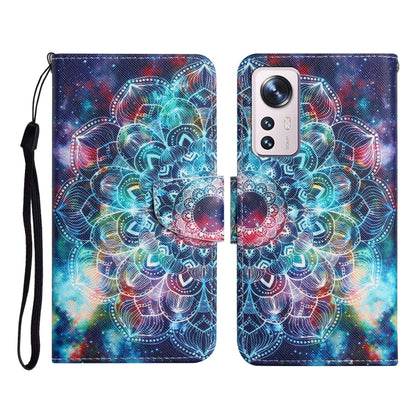 Colored Drawing Pattern Flip Leather Phone Case, For Xiaomi 12 Lite