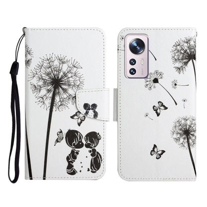 Colored Drawing Pattern Flip Leather Phone Case, For Xiaomi 12 Lite