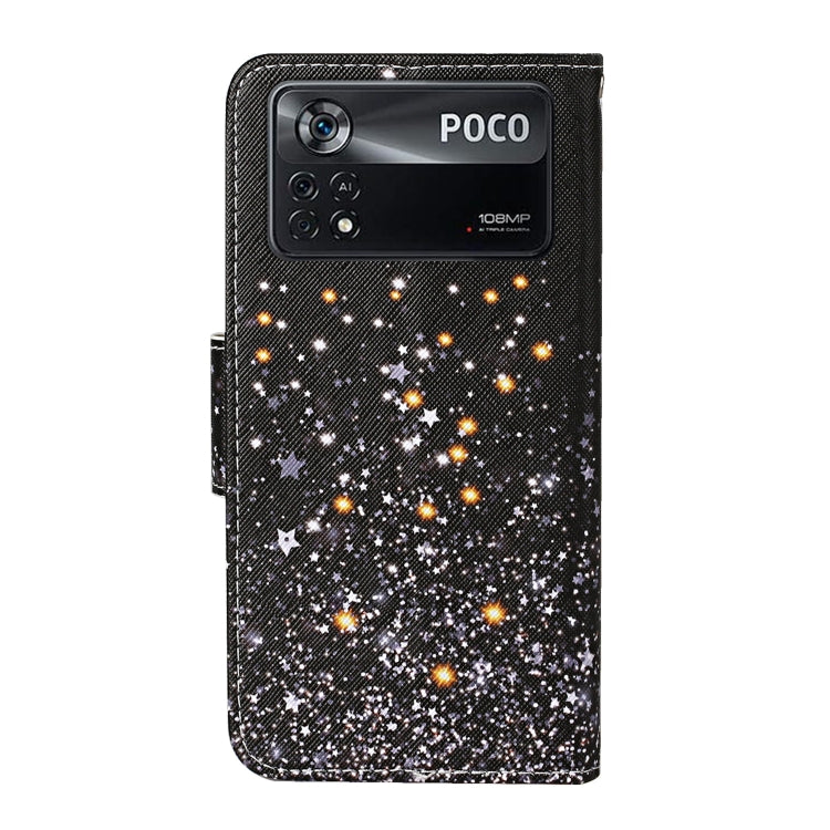 Colored Drawing Pattern Flip Leather Phone Case, For Xiaomi Poco X4 Pro 5G